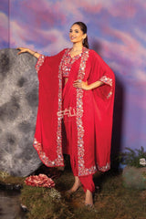 Scarlet Red Kaftan Style Set | Label S4U