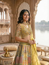 Mustard Heritage Lehenga Set