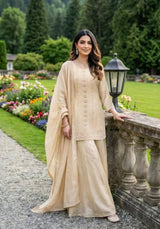 Ivory Noor Palazzo Couture Ensemble