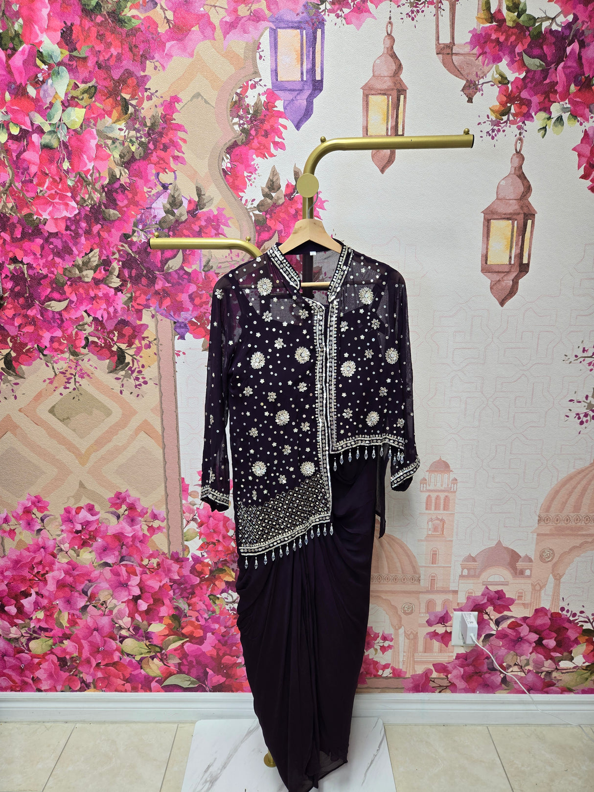 Royal Purple Long Jacket Suit