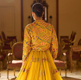 Sunshine Mirror Lehenga Jacket Luxe Set