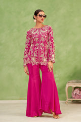 Hot Pink Embroidered Outfit |Label S4U