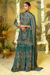 Emerald Green Hand-Crafted Straight Suit Set | Label S4U