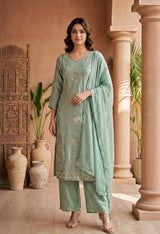 Mint Sage Embroidered Elegance Set
