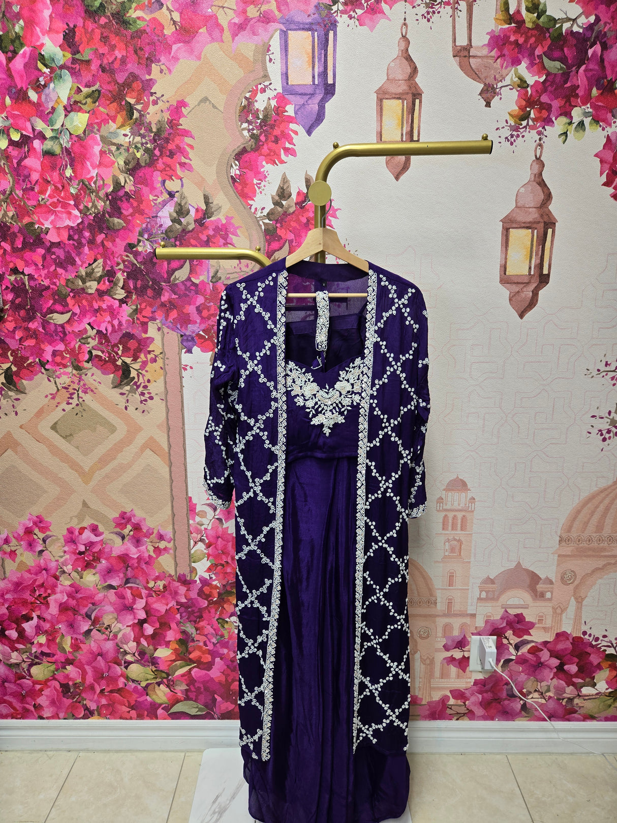 Royal Purple Long Jacket Suit