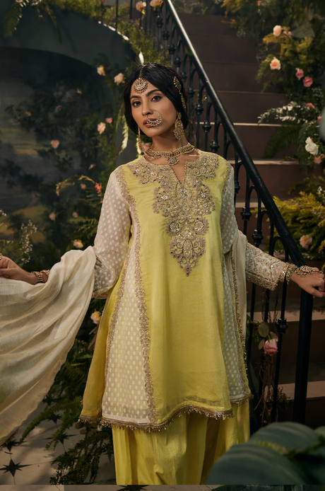 Noor Gulzar Embroidered Sharara Set