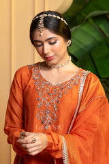 Copper Anarkali Suit Set | Label S4U