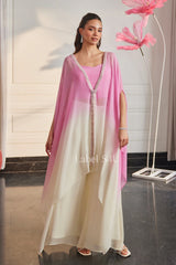Blush Pink and Ivory Kaftan Set |Label S4U
