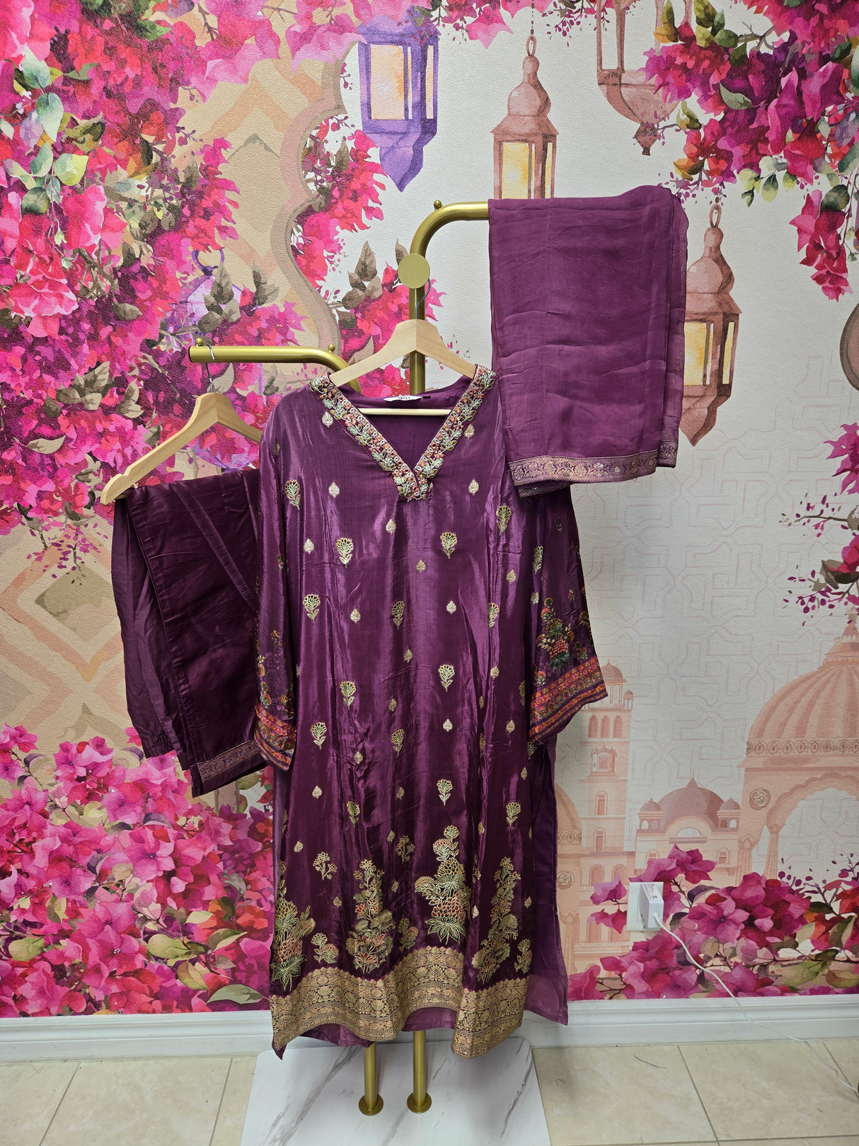 Wine Handcrafted Suit