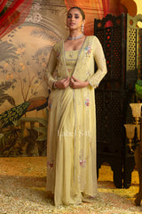 Buttercream Embellished Drape Set - Label S4U