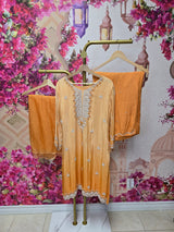 Peach Handcrafted Suit