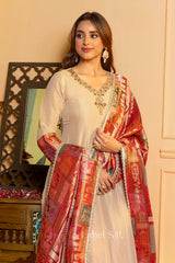 Golden Heritage Anarkali Set | Label S4U