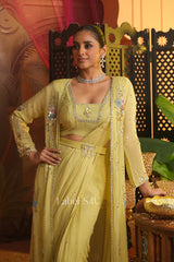 Buttercream Embellished Drape Set - Label S4U