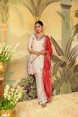 Ivory & Crimson Grace Suit Set | Label S4U