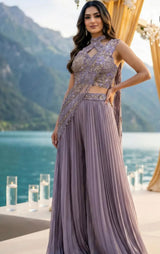 Lilac Drape Palazzo Set