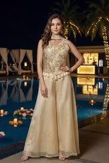Champagne Pearl Palazzo Set