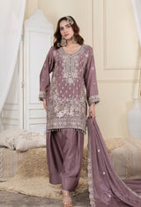Mauve Zari Salwar Couture Ensemble