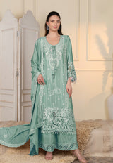Mint Lace Palazzo Couture Ensemble