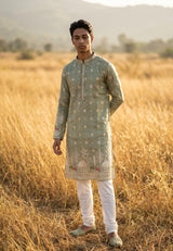 Sage Mughal Heritage Kurta Set