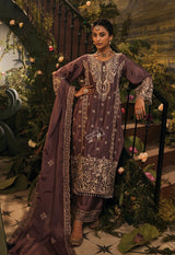 Mocha Zari Embroidered Palazzo Set