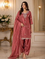 Rosewood Silver Jewel Salwar Set