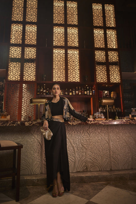 Black Co-ord Set Set