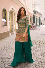 Emerald Zari Palazzo Set