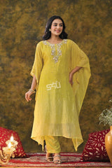 Golden Aura Kaftan Set – Sunshine in Motion