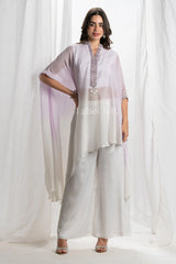 Ivory Draped Kaftan