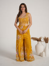 Mustard Yellow Embellished Outfit |Label S4U