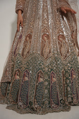 Mocha Gold Bridal Lehenga Couture Ensemble