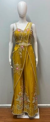 Mustard Yellow Embellished Outfit |Label S4U