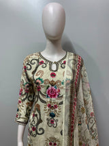 Ivory Multicolor Sharara Set - view 13