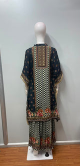 Nomad print kaftan co-ord set styled for a resort holiday look