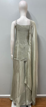 Silver Elegance Beaded Couture Set