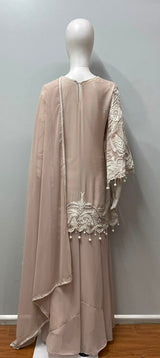 Ivory Bloom Embroidered Luxe Sharara Set