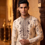 Ivory Heritage Botanical Men's Kurta Set