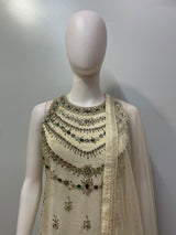 Champagne Ivory Jewel Palazzo Set