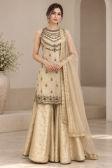 Champagne Ivory Jewel Palazzo Set