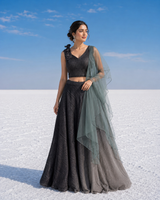 Midnight Sequin Lehenga Choli Set
