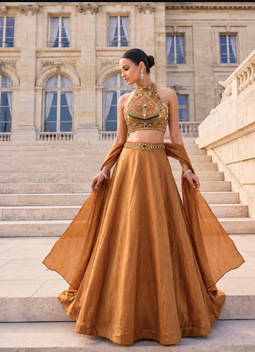 Amber Noor Zari Lehenga Ensemble