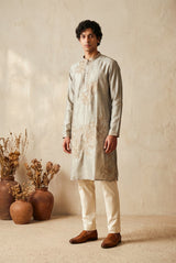 Stone Sage Antique Gold Floral Kurta Set
