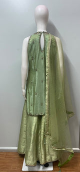 Pistachio Green Jewel Palazzo Set