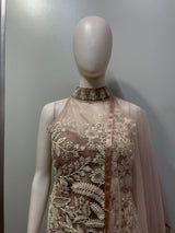 Dusty Taupe Ivory Floral Palazzo Set