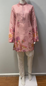 Peach Botanical Men's Kurta Set