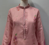 Peach Botanical Men's Kurta Set