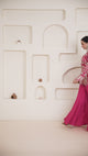 Hot Pink Embroidered Embroidered Outfit