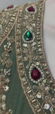Sage Olive Gold Jewel Palazzo Set