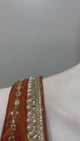 Burnt Orange Gold Jewel Palazzo Set