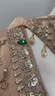 Peach Gold Jewel Palazzo Set